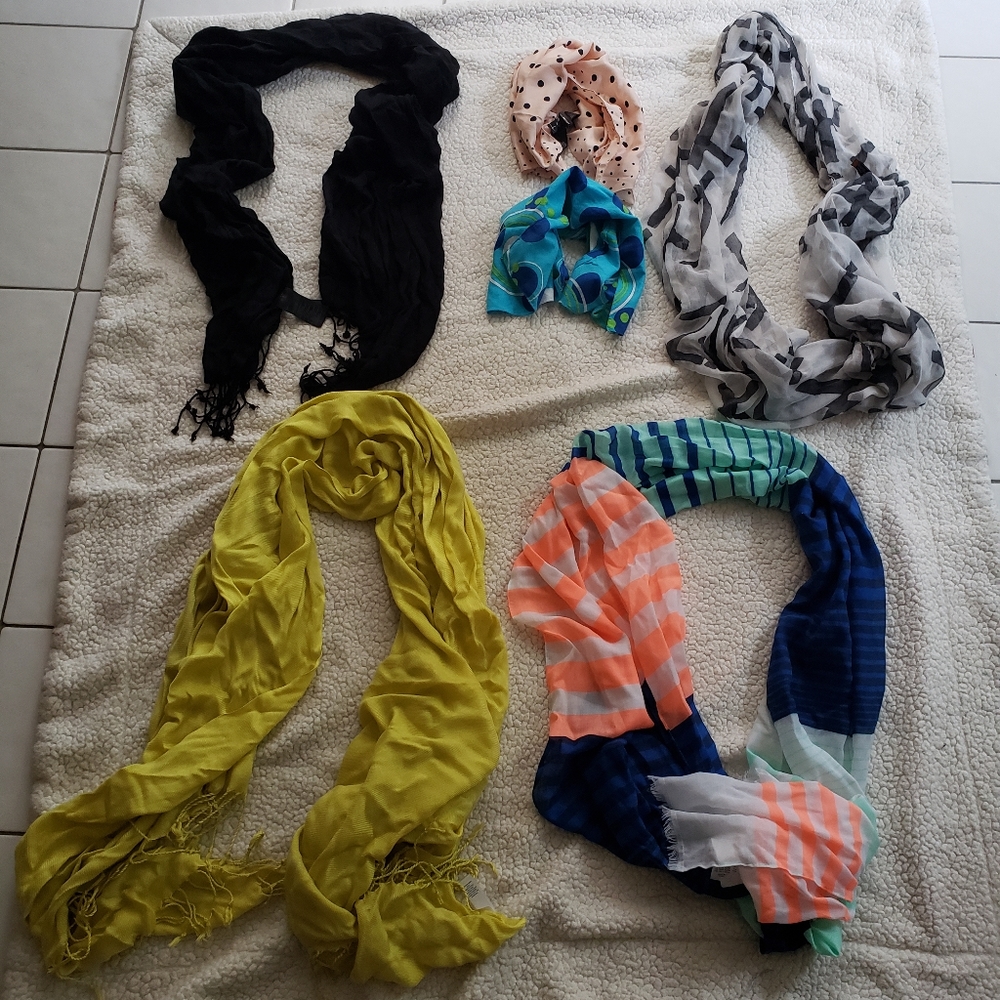 Assorted scarves